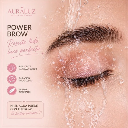 Lápiz cejas impermeable 2x1