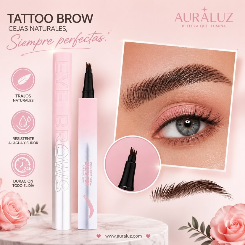 Lápiz cejas impermeable 2x1